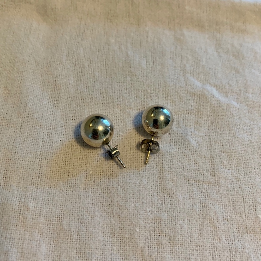 Tiffany&Co Sterling Silver Ball Earrings